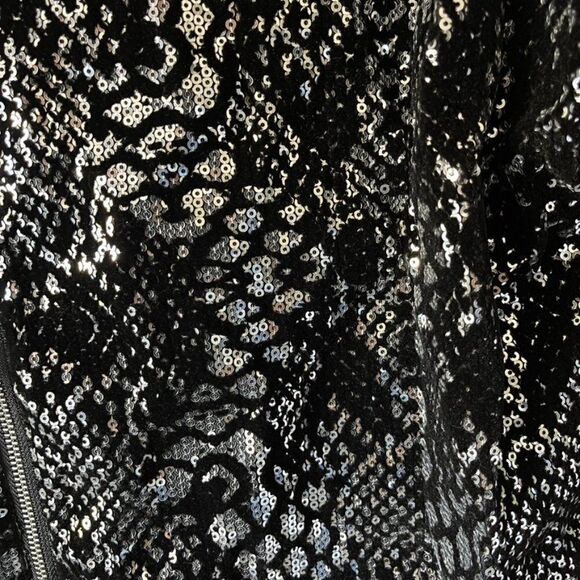 Midnight Velvet Plus Size Sequin Shift Dress - Picture 7 of 8